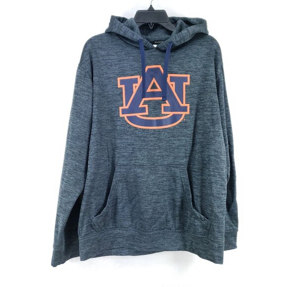 Auburn Tiger's Hooded Sweatshirt Men's Size Medium Gray - Picture 1 of 7